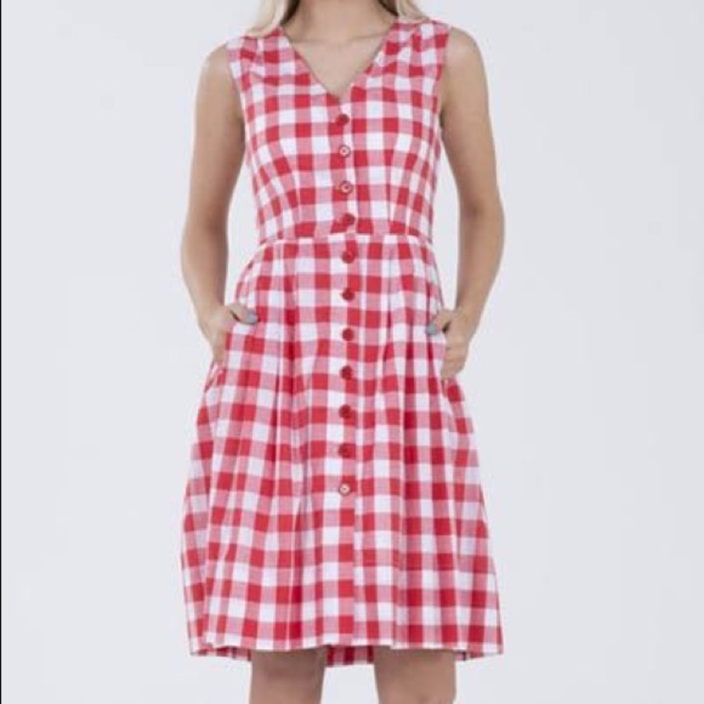 Emily and Fin 100 % Cotton Gingham Dress